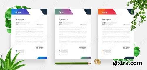 Elegant Letterhead Design Template 3 20xAI