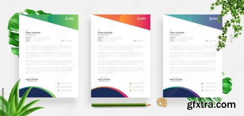 Elegant Letterhead Design Template 3 20xAI