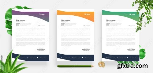 Elegant Letterhead Design Template 3 20xAI