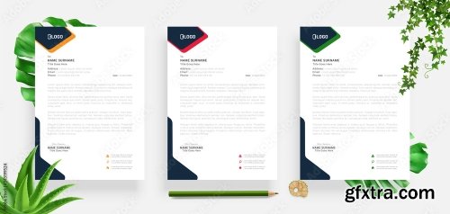 Elegant Letterhead Design Template 3 20xAI