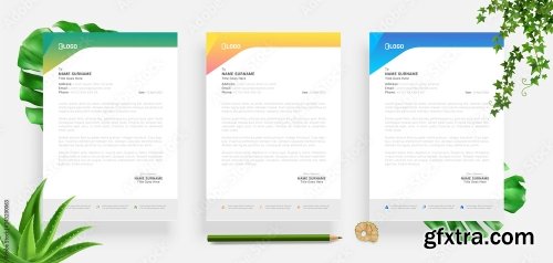 Elegant Letterhead Design Template 3 20xAI