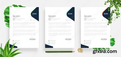 Elegant Letterhead Design Template 3 20xAI