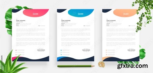 Elegant Letterhead Design Template 3 20xAI