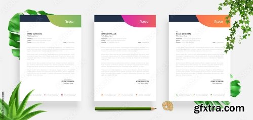 Elegant Letterhead Design Template 3 20xAI