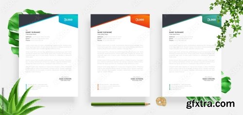 Elegant Letterhead Design Template 3 20xAI