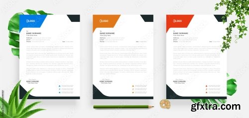 Elegant Letterhead Design Template 3 20xAI