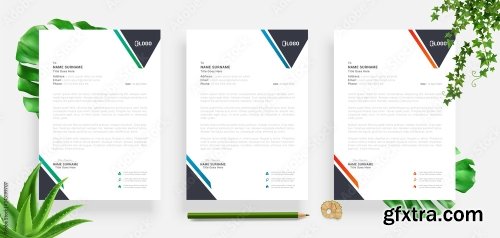 Elegant Letterhead Design Template 3 20xAI