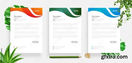 Elegant Letterhead Design Template 3 20xAI