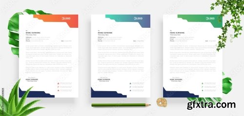 Elegant Letterhead Design Template 3 20xAI