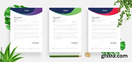 Elegant Letterhead Design Template 3 20xAI