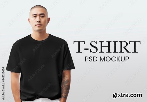 Customizable T Shirt Mockup 4 14xPSD