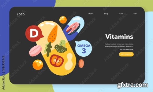 Dietary Trends Flat Vector Illustration 16xAI