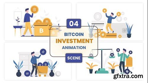 Videohive Bitcoin Investment Animation Scene 52776131