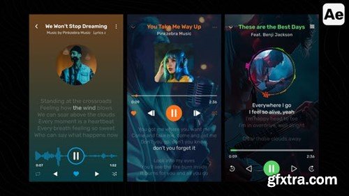 Videohive Music Players with Lyric and Visualizer 52766408