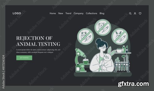 Ethical Cosmetics Flat Vector Illustration 17xAI