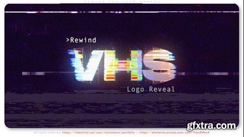 Videohive Rewind VHS Logo Reveal 52779804