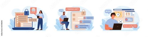 Cyber Or Web Security Set Artificial Intelligence Provide Data Protection 8xAI