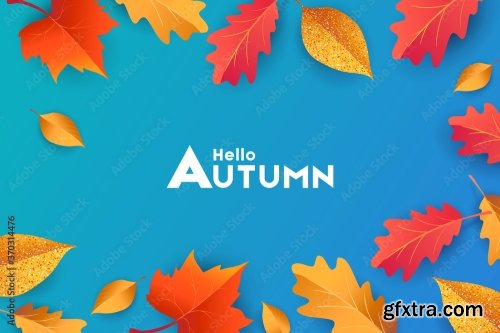 Autumn Seasonal Background 9xAI