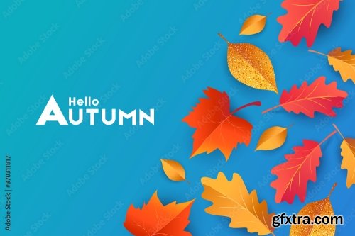 Autumn Seasonal Background 9xAI