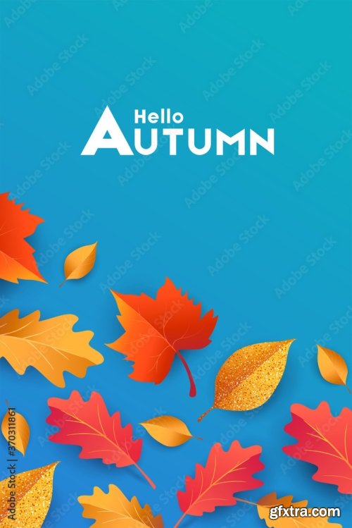 Autumn Seasonal Background 9xAI