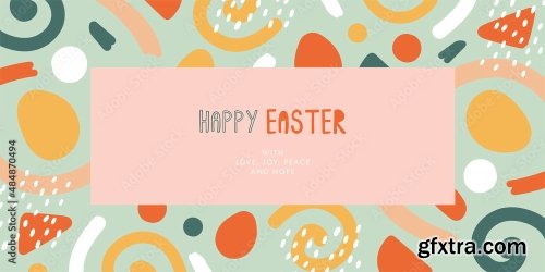 Happy Easter Greeting Card 14xAI