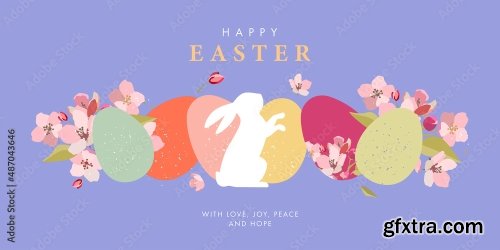 Happy Easter Greeting Card 14xAI