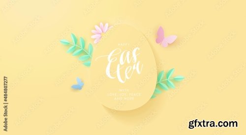 Happy Easter Greeting Card 14xAI