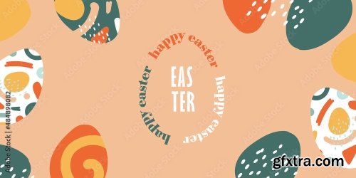 Happy Easter Greeting Card 14xAI