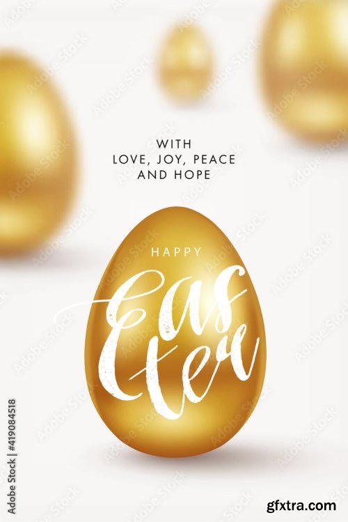 Happy Easter Greeting Card 14xAI