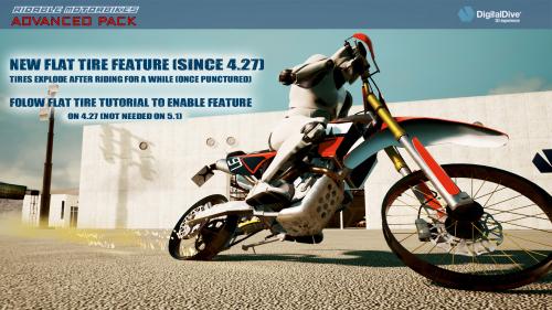 UnrealEngine - Ridable MotorBikes: Multiplayer Advanced Pack - 3 Bikes - damage & animations