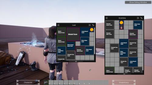 UnrealEngine - RPG Character Generation and Inventory System