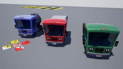 UnrealEngine - Stylized Truck Pack (Drivable Truck)