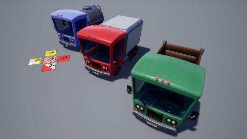 UnrealEngine - Stylized Truck Pack (Drivable Truck)