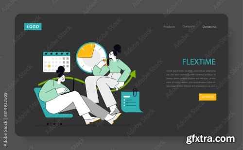 Employee Well Being Concept Vector Illustration 18xAI