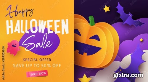 Halloween Sale Promotion Banner 11xAI