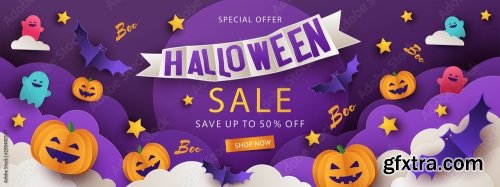 Halloween Sale Promotion Banner 11xAI