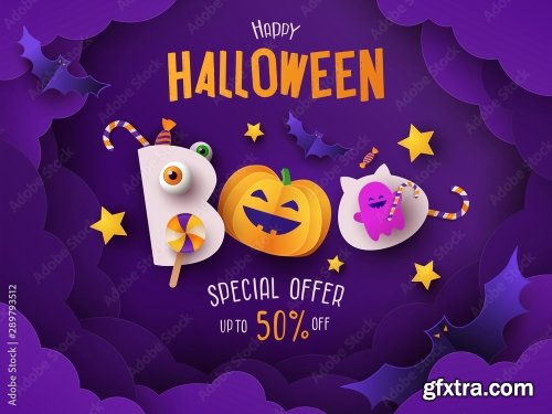 Halloween Sale Promotion Banner 11xAI