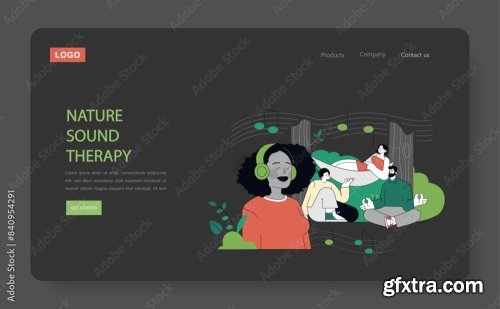 Eco Therapy Flat Vector Illustration 15xAI