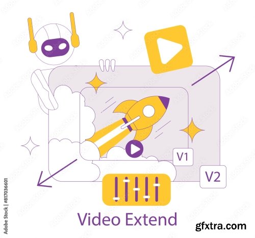 Ai For Video Creation Flat Vector Illustration 17xAI