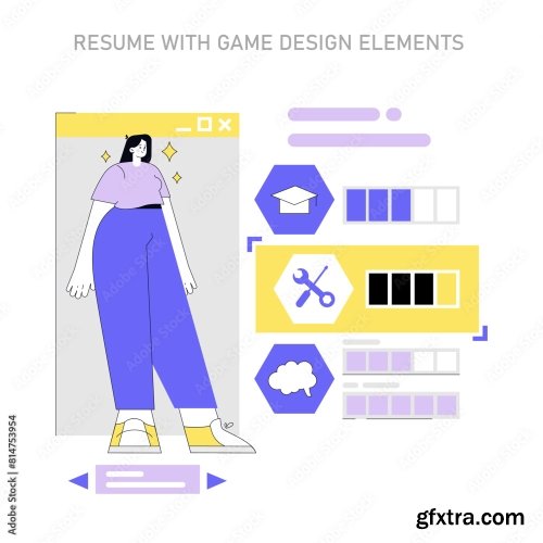 Alternative Types Summaries Flat Vector Illustration 18xAI