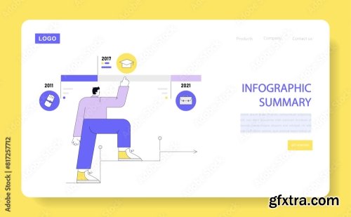 Alternative Types Summaries Flat Vector Illustration 18xAI