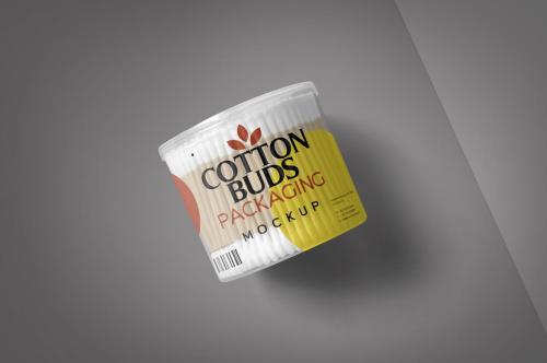 Cotton Swab Packaging Mockup