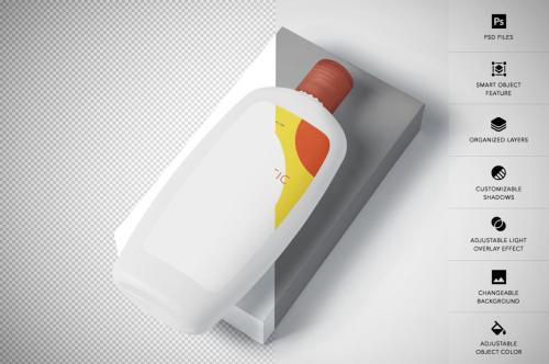 Cosmetic Bottle Mockup