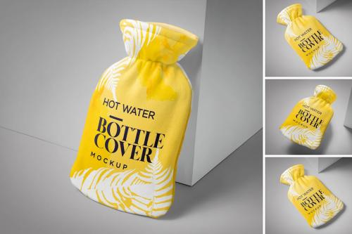 Hot Water Bottle Cover Mockup