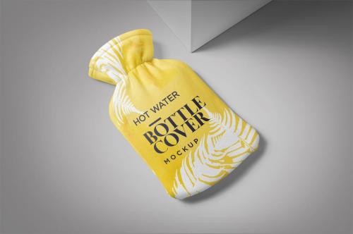 Hot Water Bottle Cover Mockup