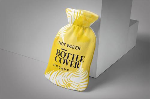 Hot Water Bottle Cover Mockup