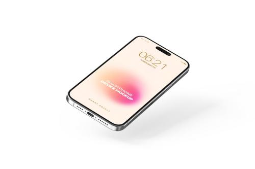 iPhone 15 Pro Responsive Psd Mockup