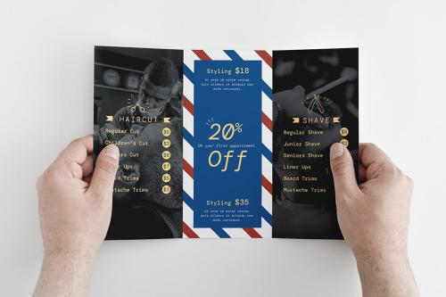 Barber Shop Trifold Brochure