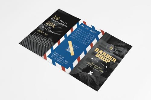 Barber Shop Trifold Brochure