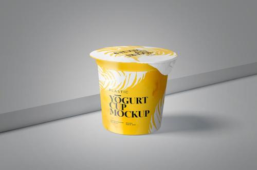 Yogurt Cup Mockup